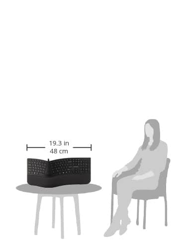 Kensington Pro Fit Ergonomic Wired Keyboard- Black (K75400US) - Image 3