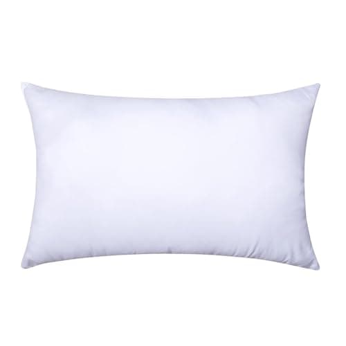 MIULEE Throw Pillow Insert Premium Pillow Stuffer Sham Rectangle for Decorative Cushion Bed Couch Sofa 12x20 Inch - Image 1