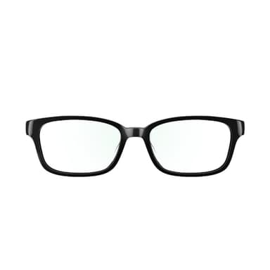 Amazon Echo Frames, an Alexa device (newest model), Smart glasses with Alexa, Rectangle frames in Classic Black with blue light filtering lenses - Image 1