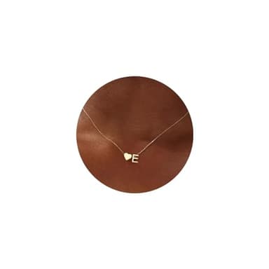 Turandoss Initial Necklaces for Women Trendy - 18K-Gold-Plated Heart Letter E Necklace Dainty Heart Necklaces Tiny Initial Necklaces Gifts for Women Jewelry - Image 1