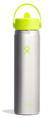 Hydro Flask 24 Oz Wide Flex Straw Lid Stainless Steel Lime - Image 1