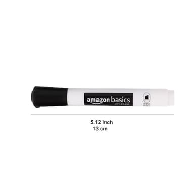 Amazon Basics Dry Erase Markers For Whiteboards, Chisel Tip, Low-Odor, Assorted Colors, Pack of 12 - Image 4