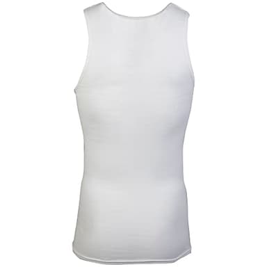 Gildan Men's A-shirt Tanks, Multipack, Style G1104, White (6 Pack), Large - Image 5