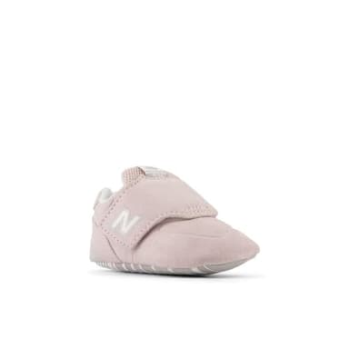 New Balance Baby Girls 574 V1 Hook and Loop Crib Sneaker, Crystal Pink/Shell Pink, 3 Infant - Image 4