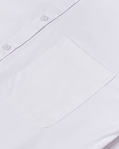 Alimens & Gentle Mens Solid Oxford Shirt Long Sleeve Button Down Shirts with Pocket White - Image 4
