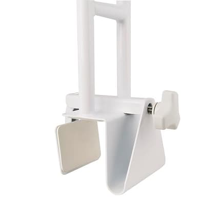 Vaunn Medical Adjustable Bathtub Safety Rail Shower Grab Bar Handle, Stainless Steel, White - Image 4