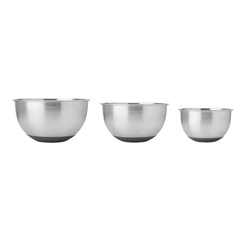 KitchenAid Stainless Steel Mixing Bowls, Set Of 3 - Image 1