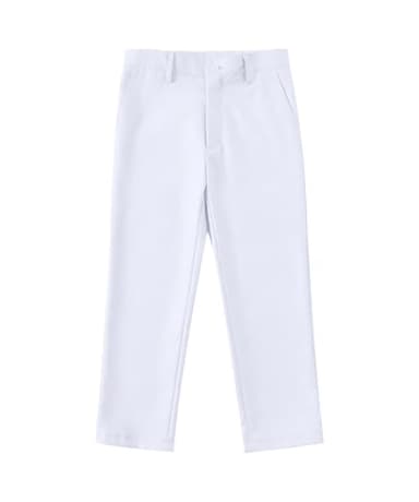 White Suit for Boys All White Tuxedo Outfit Dress Pants Blazer Vest Size 6 - Image 4