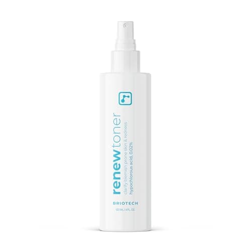 BRIOTECH Renew Toner, Hypochlorous Acid Spray, Minimize Appearance of Blemishes, Soothing Facial Mist for Sensitive Skin, Calm Redness & Bumps, Vegan, 4 fl oz - Image 1