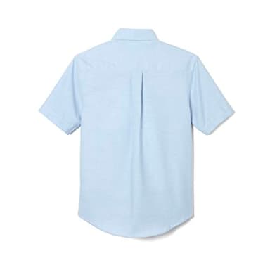 French Toast Boys' Short Sleeve Oxford Dress Shirt (Standard & Husky), Light Blue, 14 - Image 2