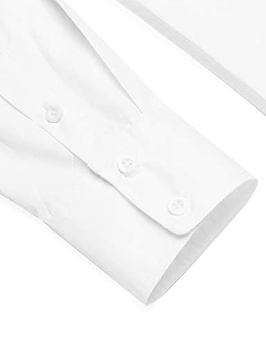 COOFANDY Mens White Western Shirt Embroidered Button Down Shirt Vintage Country Cowboy Shirts - Image 5