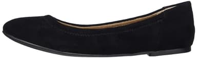 Amazon Essentials Women's Belice Slip On Ballet Flat, Black Microsuede, 9 - Image 8