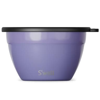 S'well Stainless Steel Salad Bowl Kit 64oz, Hillside Lavender, Comes with 2oz Mini Canister and Removable Tray for Organization, Leakproof, Easy to Clean, Dishwasher Safe - Image 1