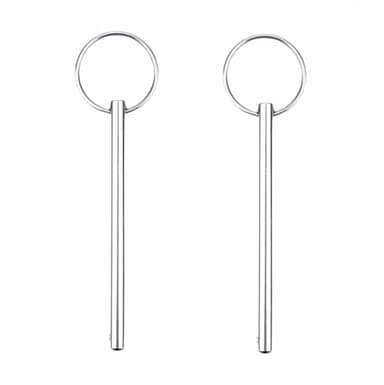 Thorn Ring - Grip Quick - Release Pins - 316 Stainless Steel Bimini Top Pin,1/4 inch Diameter,Overall Length 3.55 inch, Usable Length 3.1 inch,Boat Marine Hardware Ball Pin - Image 1