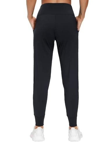 THE GYM PEOPLE Women's Joggers Pants Lightweight Athletic Leggings Tapered Lounge Pants for Workout, Yoga, Running Black - Image 3