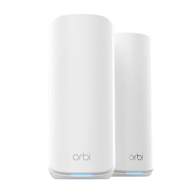NETGEAR Orbi 870 Series Tri-Band WiFi 7 Mesh System (RBE872) - Router + 1 Satellite Extender, Security Features, Up to 21 Gbps, Covers Up to 6,000 Sq. Ft., 150 Devices, 10 Gig Internet Port, BE21000 - Image 1