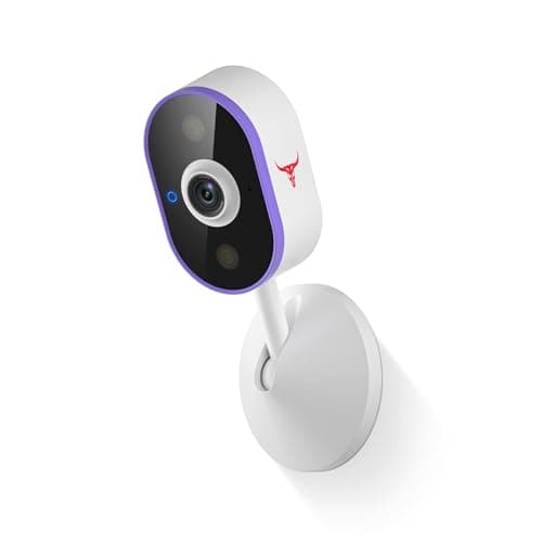 SpinLens Wireless Outdoor Security Camera, Indoor Rechargeable Surveillance for Home, Night Vision, Motion Detection, 2-Way Audio, Cloud Storage, 2.4g WiFi