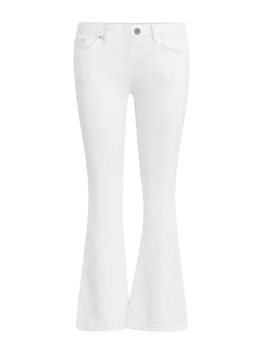 HUDSON Women's Petite Nico Mid Rise Cropped Bootcut Jean, White, 23 - Image 7