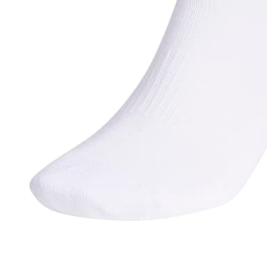 adidas Men's Athletic 6-Pack, Cushioned Crew Socks with Arch Compression for a Secure Fit, White/Black, Large - Image 4