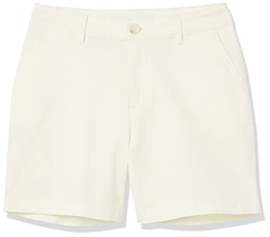 Amazon Essentials Women's Mid-Rise Slim-Fit 5 Inch Inseam Khaki Short (Available in Straight and Curvy Fits), Cream, 6 - Image 6