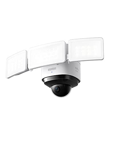 eufy Security Floodlight Cam S330, 360-Degree Pan & Tilt Coverage, 2K Full HD, 3,000 Lumens, Smart Lighting, Weatherproof, On-Device AI Subject Lock and Tracking, No Monthly Fee, Hardwired - Image 1