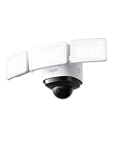 eufy Security Floodlight Cam S330, 360-Degree Pan & Tilt Coverage, 2K Full HD, 3,000 Lumens, Smart Lighting, Weatherproof, On-Device AI Subject Lock and Tracking, No Monthly Fee, Hardwired - Image 1