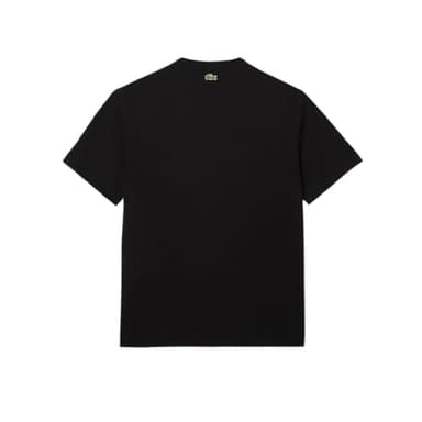Lacoste Men's Printed Cotton T-Shirt, Black, Medium - Image 6
