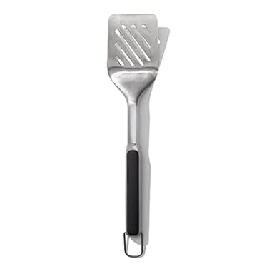 OXO Good Grips Grilling Tools, 3pc Set-Tongs, Turner Rest, Black - Image 11