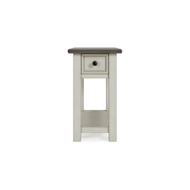 Signature Design by Ashley Bolanburg | Farmhouse Chair-Side End Table – USB Charging Ports, Drawer, Two-Tone Light Brown & Whitewash - Image 7