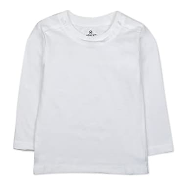 HonestBaby 5-Pack Long Sleeve T Shirts 100% Organic Cotton for Toddler, Little Kids Boys, Girls, Gray Ombre, 0-3 Months - Image 5