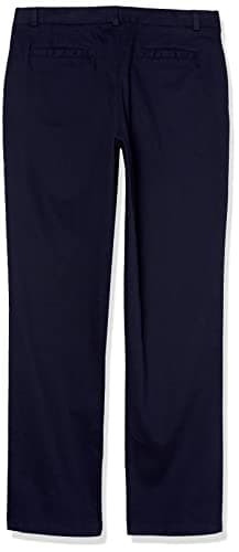 Nautica Big Girls' Uniform Straight Leg Stretch Twill Pants, Navy, 12 - Image 3