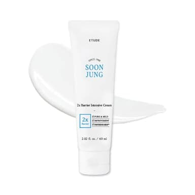 ETUDE SoonJung 2x Barrier Intensive Cream Original, Face Moisturizer, Shea Butter Hydrating Facial Cream for Sensitive Skin, Water-oil Balance & Panthenol, Korean Skin Care (2.02 Fl Oz) - Image 1