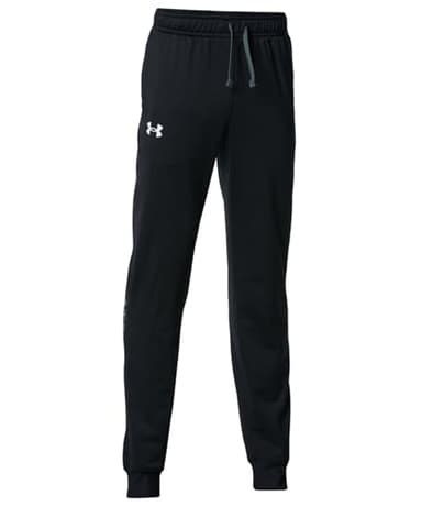 Under Armour Boys Brawler 2.0 Tapered Pants , Black (001)/White , Medium - Image 5