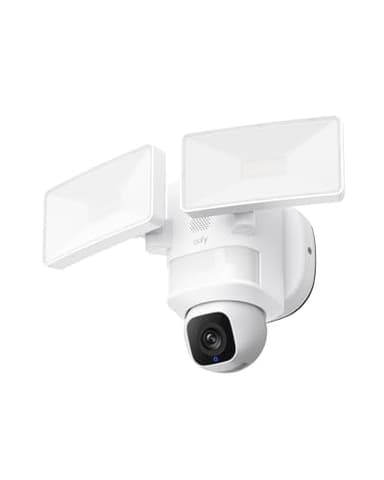 eufy Security Floodlight Camera E30, Security Camera Outdoor, 360° Pan and Tilt, AI Detection and Tracking, 2K Video, 2.4GHz Wi-Fi, 2,000 Lumens, Custom Voice and Light Alerts, 24/7 Recording - Image 1