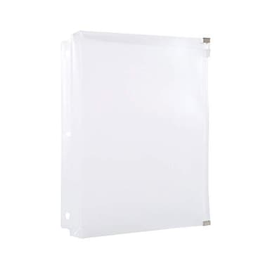Filexec Pencil Pouch, Side-Load, Zipper Closure, 3-Hole Punched, Clear (Pack of 12) (50092-18083) - Image 2