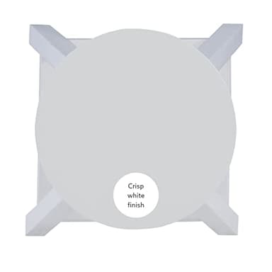 Linon Zeke White 24" Counter Stool with Round Seat - Image 6