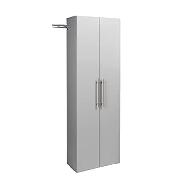 Prepac HangUps 24" Large Garage Cabinet, Bathroom Cabinet Wall Mount, Ideal for Garage, Kitchen and Laundry Organization 24" W x 72" H x 12" D, Light Gray - Image 1