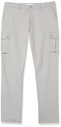 Amazon Essentials Men's Straight-Fit Stretch Cargo Pant (Available in Big & Tall), Light Grey, 38W x 34L - Image 9