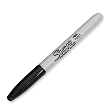 Sharpie Permanent Markers, Bulk Set, Fine Tip Markers, For Plastic, Metal, Wood, And More, Black, 36 Count - Image 2