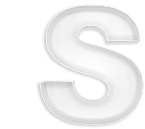 10" Reusable Plastic Box Form Tray Display for Treats, Charcuterie, Cake Pop, Candy, Charcuterie Box, Custom Charcuterie Letters Fillable - Reusable Letter Box - (White Plastic, S) - Image 1