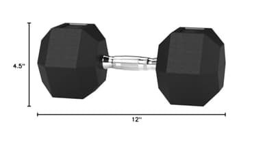 Amazon Basics Rubber Hex Dumbbell Hand Weight, 15 Pounds, Single - Image 6