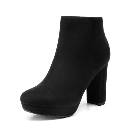 DREAM PAIRS Women's Stomp Ankle Boot, Black, 5.5 UK - Image 1