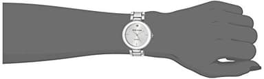 Anne Klein Women's AK/1363SVSV Diamond Dial Silver-Tone Bracelet Watch - Image 4