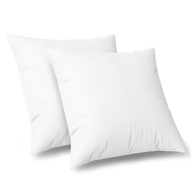ZUPERIA Throw Pillows 20x20 (Pack of 2), Premium Filling Down Alternative Throw Pillows Insert for Decorative Indoor Pillows, Throw Pillows for Bed, Couch and Living Room - Image 1