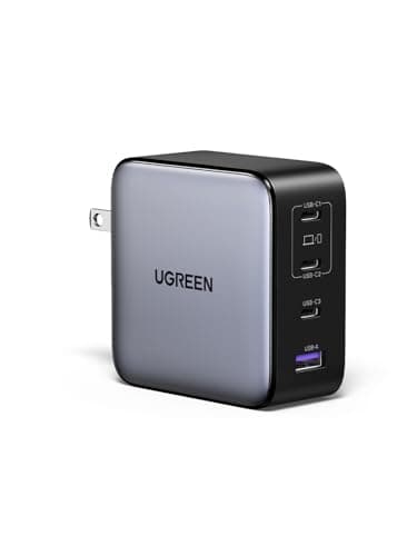 UGREEN Nexode 200W USB C Charger Block, 4-Port GaN Type C Charger Fast Charging, Compact Power Adapter Foldable Compatible for MacBook Pro/Air, HP 14, Dell XPS, iPad, iPhone 16 - Image 1