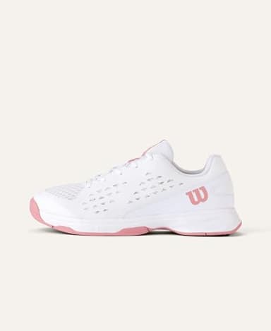 WILSON Rush Pro Lite Junior Tennis Shoe - White/Mauveglow, Size 4.5 US - Image 7