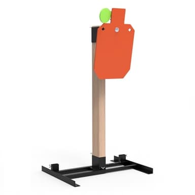 KNINE OUTDOORS Target Stand System 12x20 inch AR500 Steel Hostage Reactive Shooting Target 3/8" Thick with 2x4 Target Stand Kit (12x20 inch and 3/8" Thick Target Stand System) - Image 1