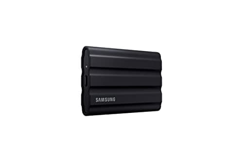 SAMSUNG T7 Shield 2TB, Portable SSD, up-to 1050MB/s, USB 3.2 Gen2, Rugged,IP65 Water & Dust Resistant, for Photographers, Content Creators and Gaming, Extenal Solid State Drive (MU-PE2T0S/AM), Black - Image 1