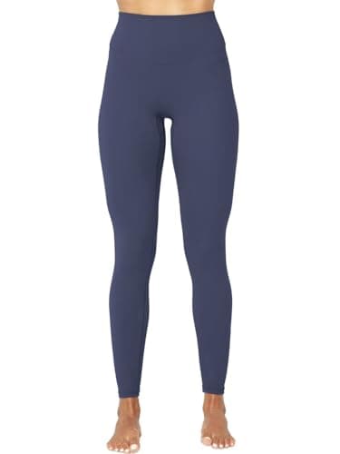 Sunzel Sunzfly Workout Leggings for Women, Tummy Control Compression Workout Gym Yoga Pants, High Waist & No Front Seam Lycra Ash Blue Medium 26" - Image 2