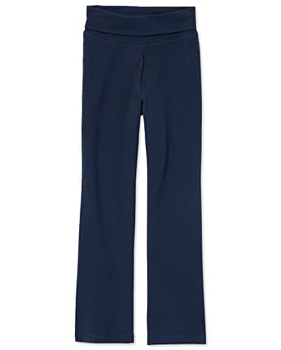 The Children's Place Girls' Uniform Active Foldover Waist Pants Tidal XXL (16) - Image 1